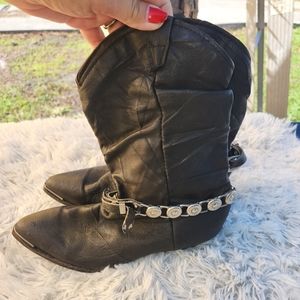 Black Biker Chick Boots🖤Size 8